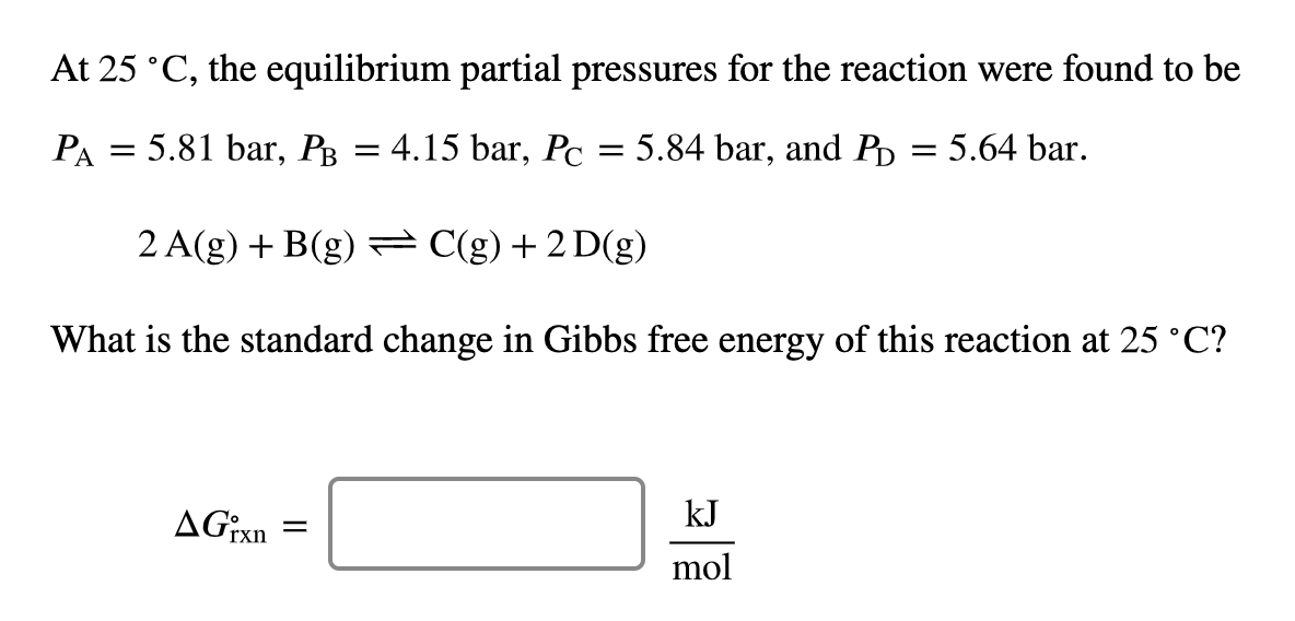 solved-at-25-c-the-equilibrium-partial-pressures-for-the-chegg