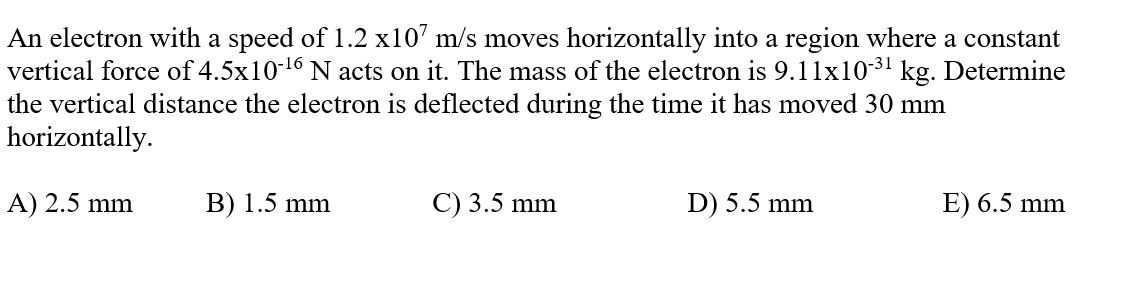 Solved An electron with a speed of 1.2 x10' m/s moves | Chegg.com