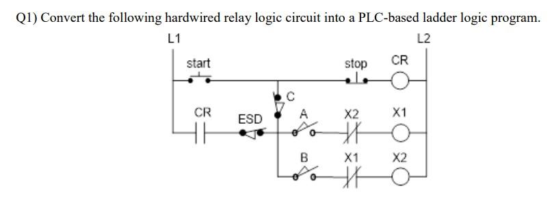 Relay Logic Circuit Diagram