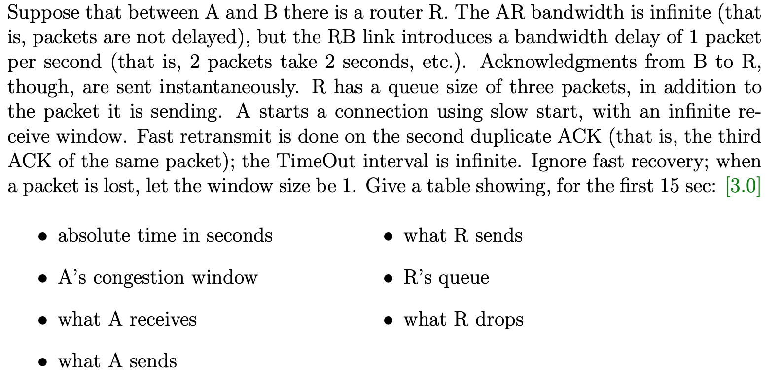 Suppose That Between A And B There Is A Router R. The | Chegg.com