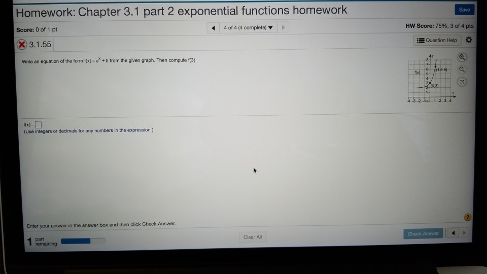 algebra 1 unit exponential functions homework answer key