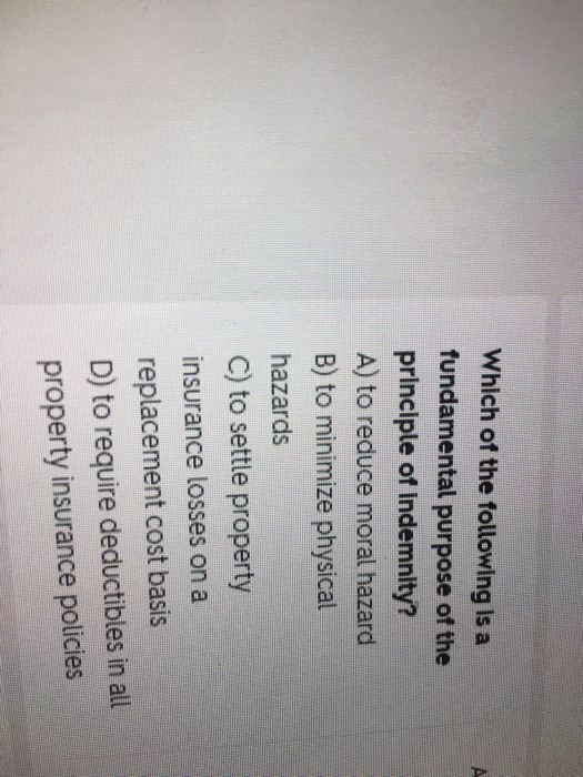 Solved Which of the following is a fundamental purpose of | Chegg.com