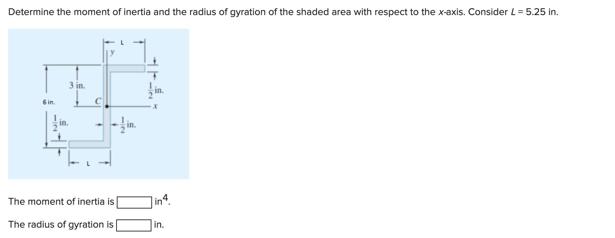 Solved Determine the moment of inertia and the radius of | Chegg.com
