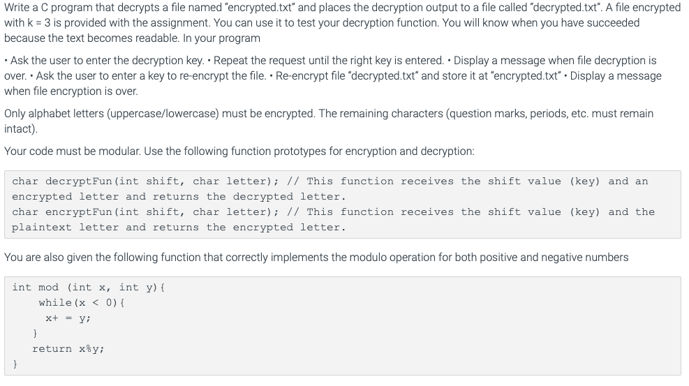 Solved Project 5: Ciphers In this assignment you will