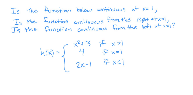 Solved Is the function below continuous at 8=1, Is the | Chegg.com