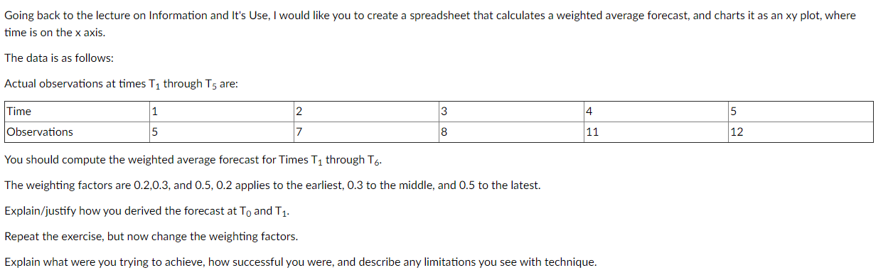 Solved Going back to the lecture on Information and It's | Chegg.com
