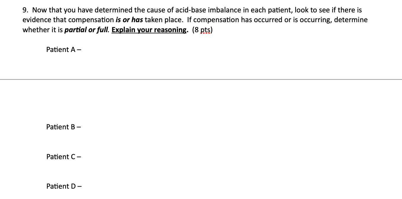 Solved Acidbase balance lab (34 pts) This activity is