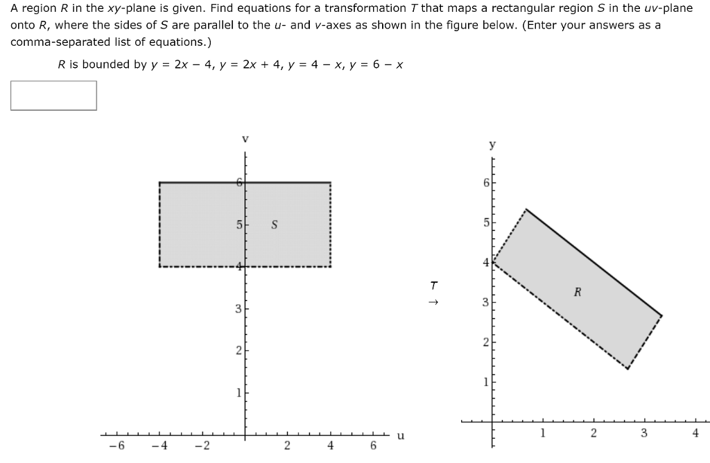 Solved A Region R In The Xy-plane Is Given. Find Equations | Chegg.com