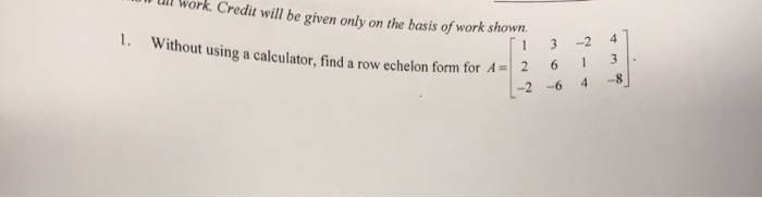 Echelon Form Calculator