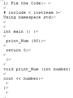 Solved Fix the Code:- # include Using | Chegg.com