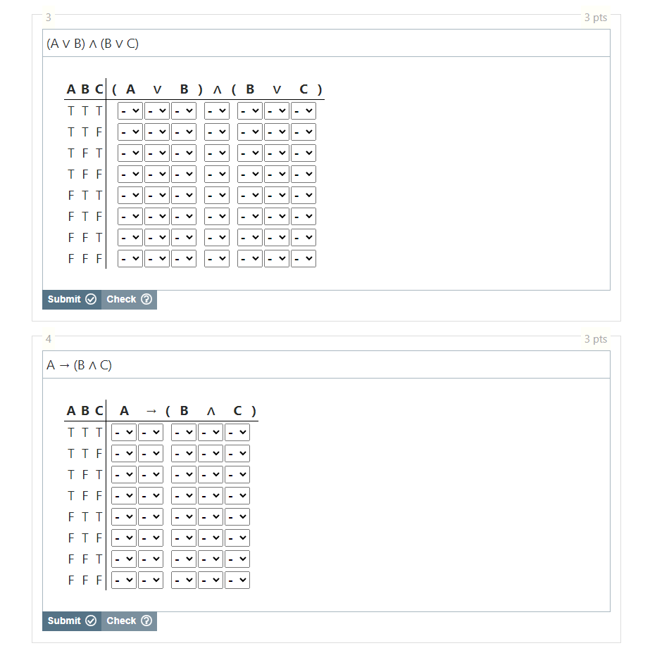 A→ba→c⊢b→c Counterexample 1 Submit 1 Check 7644