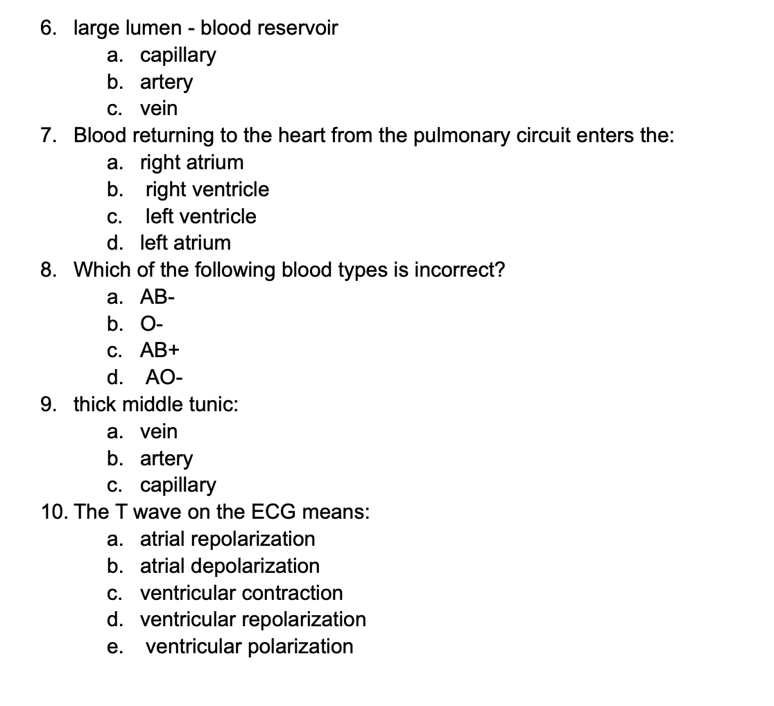 Solved 1. The atrioventricular valves allow flow in: a. many | Chegg.com