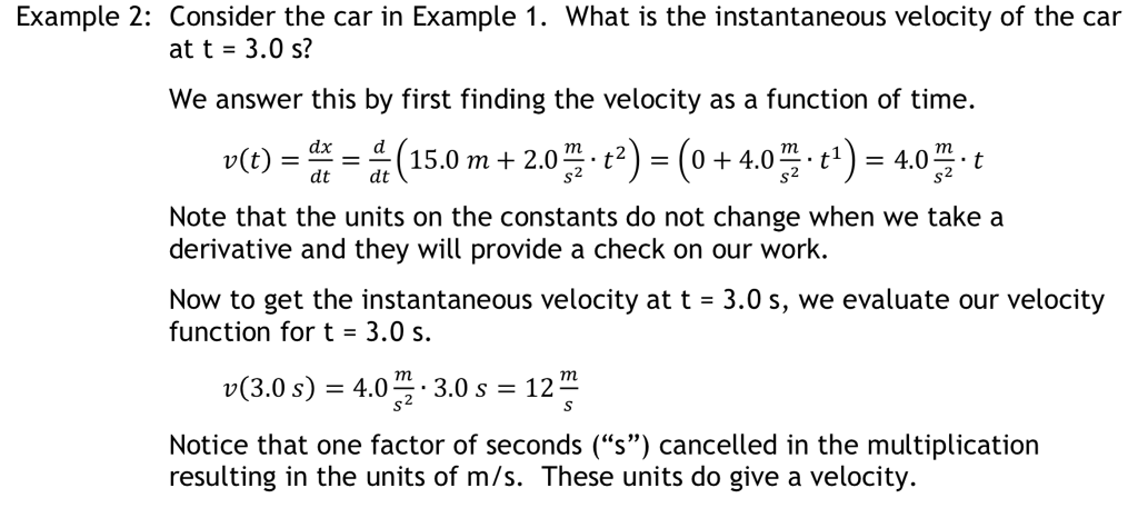 average velocity formula calculus