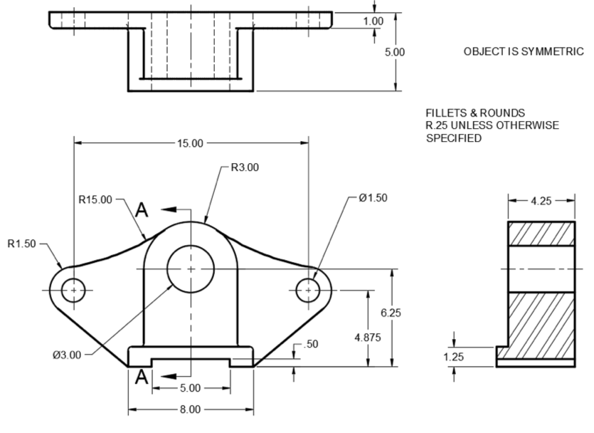 •Complete the drawing as shown in Autodesk - Fusion | Chegg.com