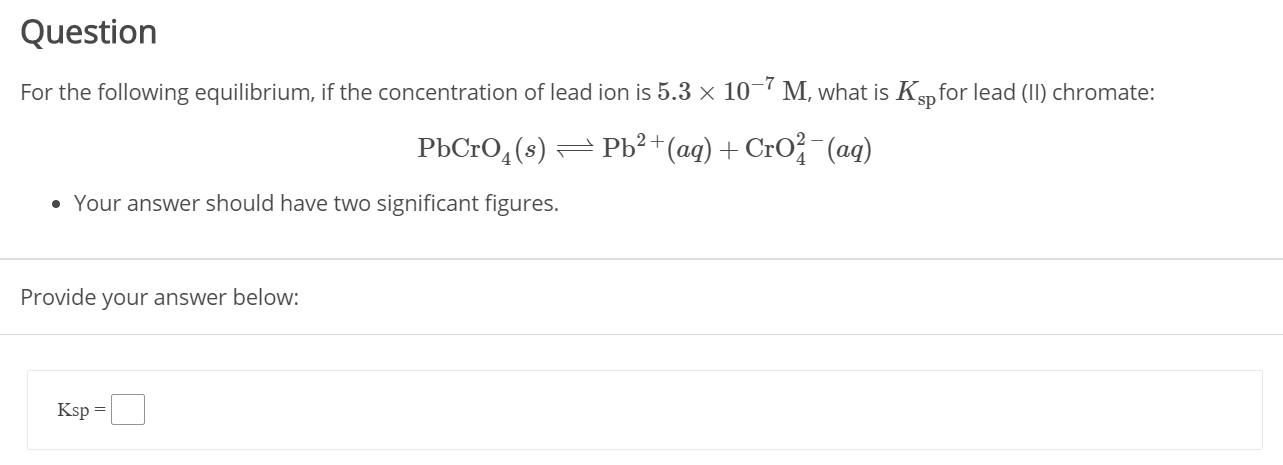 Solved Question For the following equilibrium, if the | Chegg.com