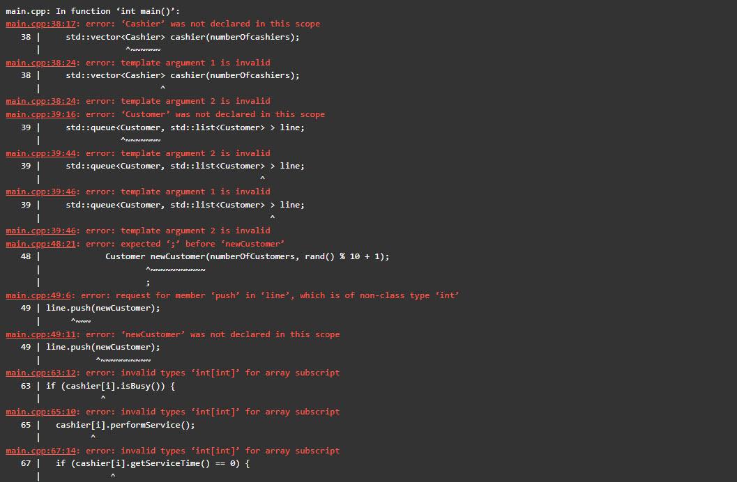 Solved I am working on a c++ program that simulates the | Chegg.com
