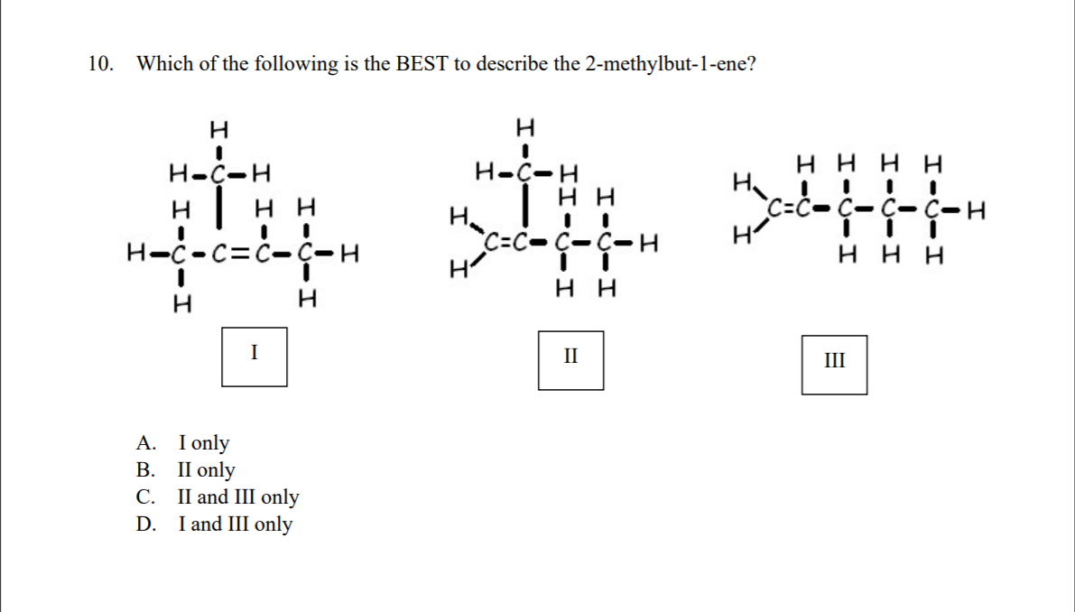 Solved 10 Which Of The Following Is The Best To Describe Chegg Com