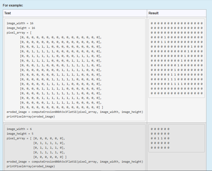 Solved Given is a binary 8 bit input image in the form of a | Chegg.com