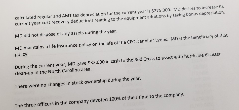 Tax Return S Corporation Instructions Please Chegg