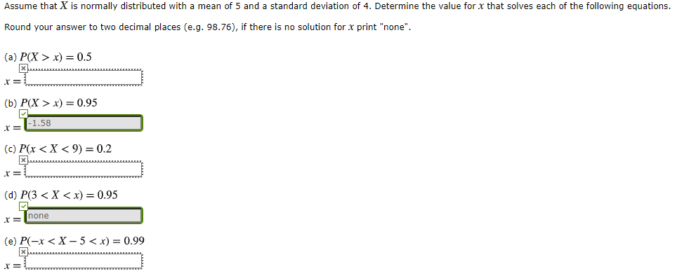 Solved Assume that X is normally distributed with a mean of | Chegg.com