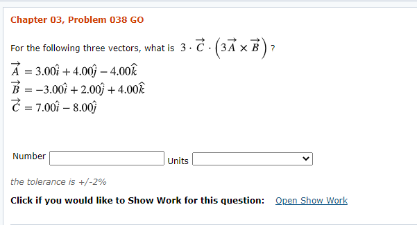 Solved Chapter 03, Problem 038 GO For The Following Three | Chegg.com