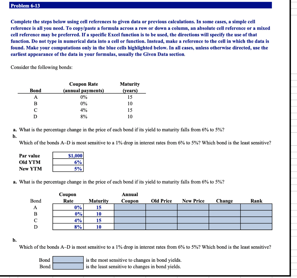 Solved Problem 613 Complete the steps below using cell
