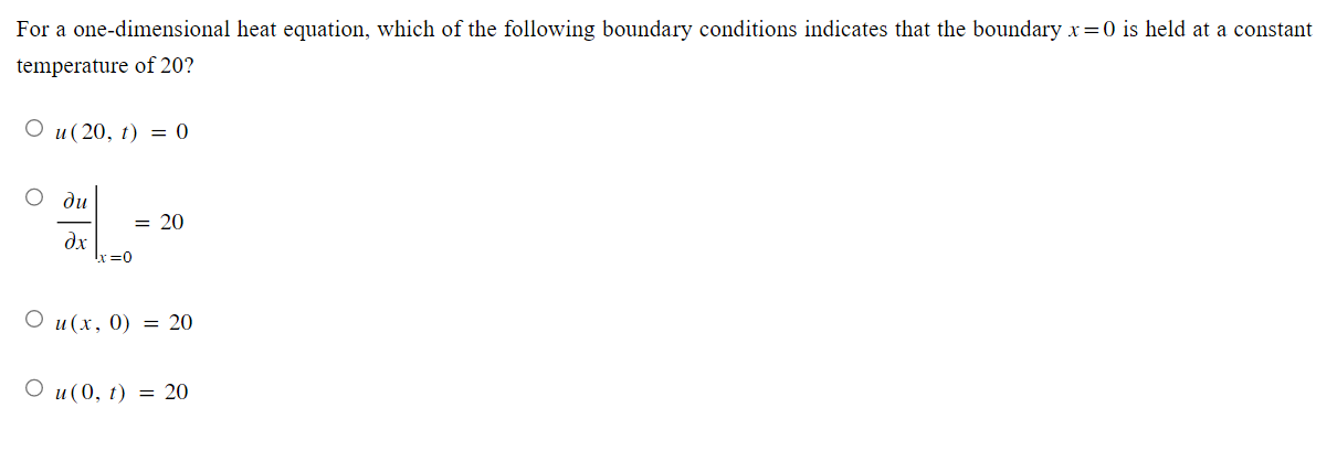 Solved For A One-dimensional Heat Equation, Which Of The | Chegg.com