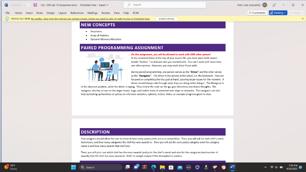 Solved PAIRED PROGRAMMING ASSIGNMENT On this assignment, you | Chegg.com