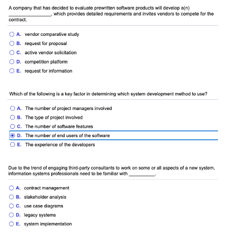 Solved A company that has decided to evaluate prewritten | Chegg.com