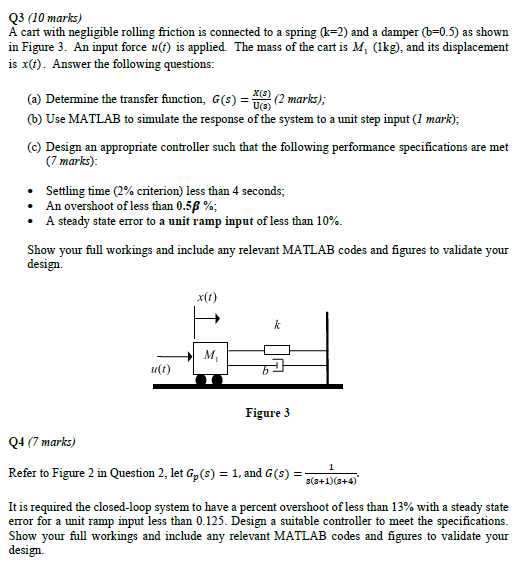 QI (15 marks) Consider a DC motor control with | Chegg.com