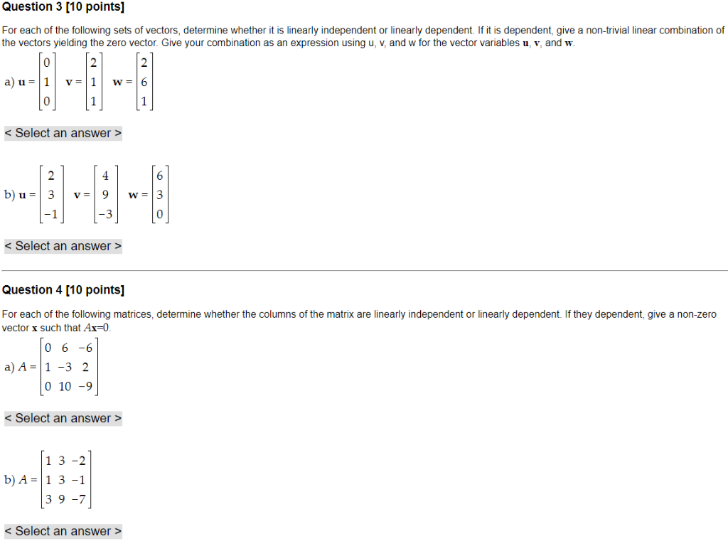 Solved Question 3 [10 Points] For Each Of The Following Sets