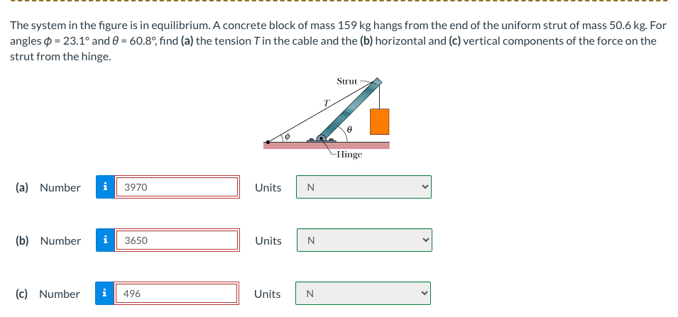 Solved The system in the figure is in equilibrium. A | Chegg.com