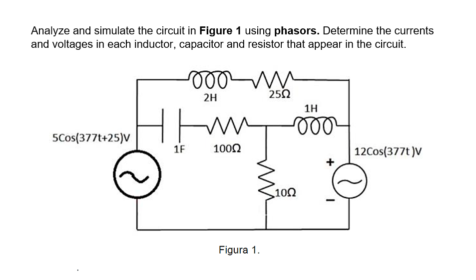 Solved Analyze and simulate the circuit in Figure 1 using | Chegg.com