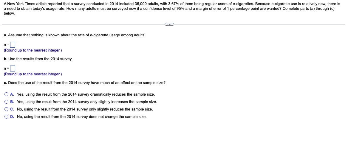 Solved A New York Times article reported that a survey