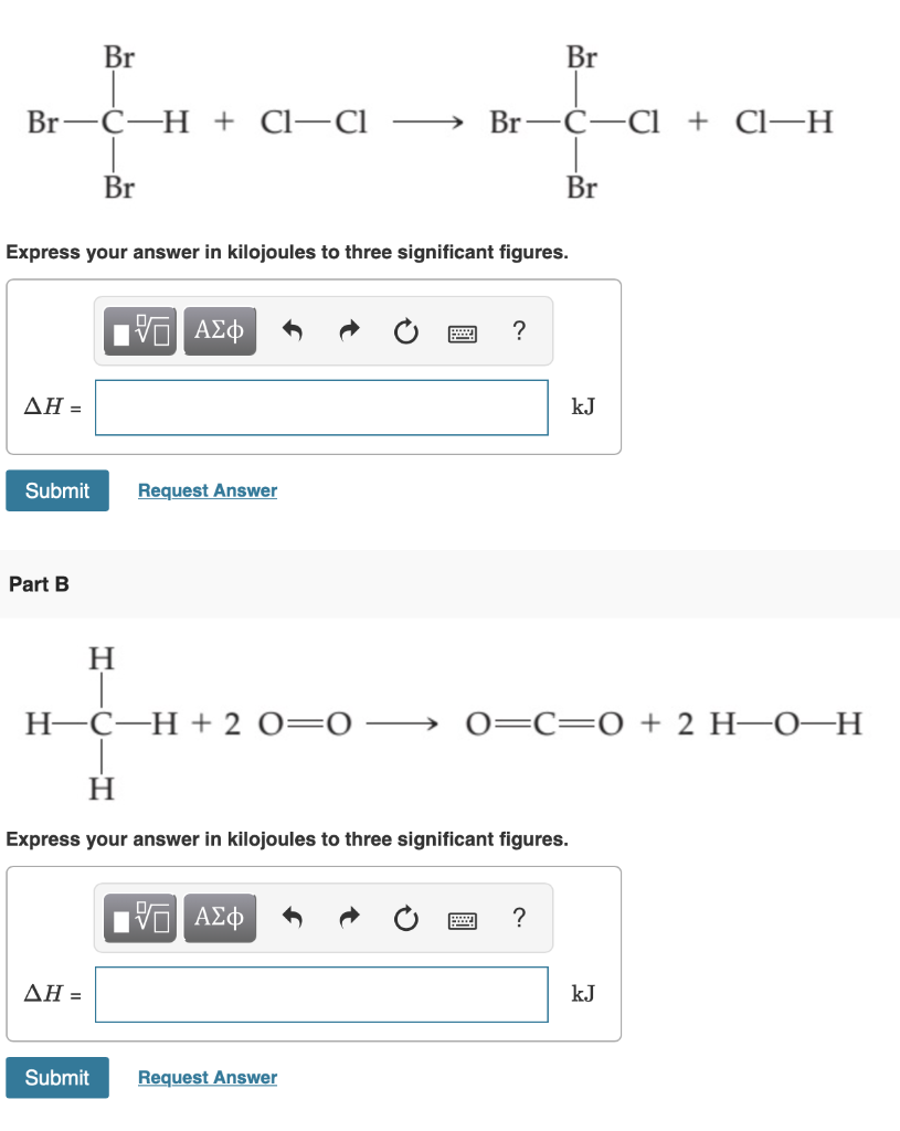 Solved Use Bond Enthalpies In The Table Below To Estimate AH | Chegg.com