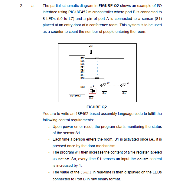 2. a. The partial schematic diagram in FIGURE Q2 | Chegg.com