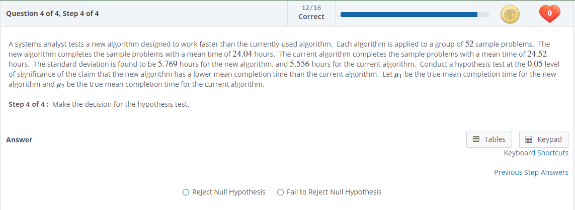 Solved Question 4 of 4, Step 4 of 4 12/16 Correct 0 A | Chegg.com