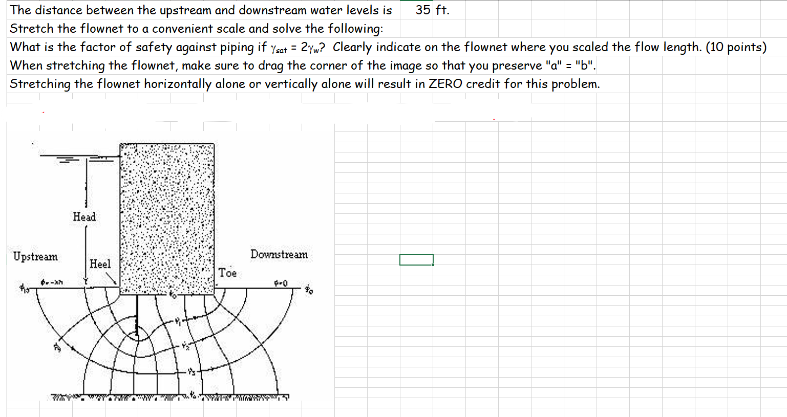 Solved The distance between the upstream and downstream | Chegg.com
