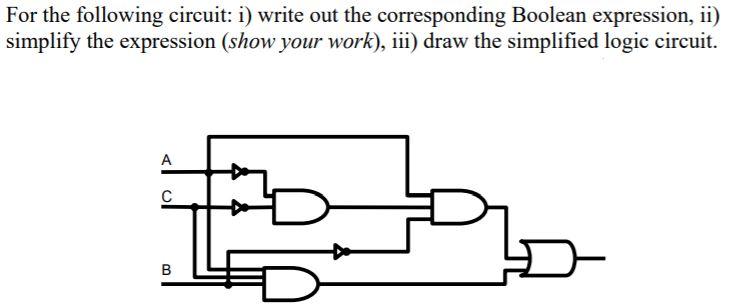 Solved For The Following Circuit: I) Write Out The 