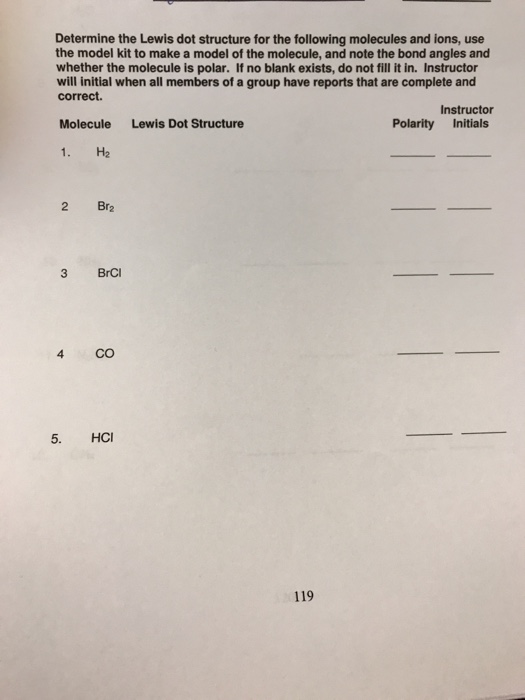 Solved Determine the Lewis dot structure for the following | Chegg.com
