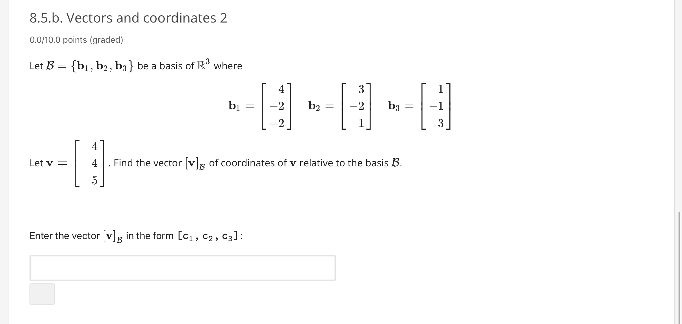 Solved 8.5. Vectors and coordinates ద Bookmark this page | Chegg.com