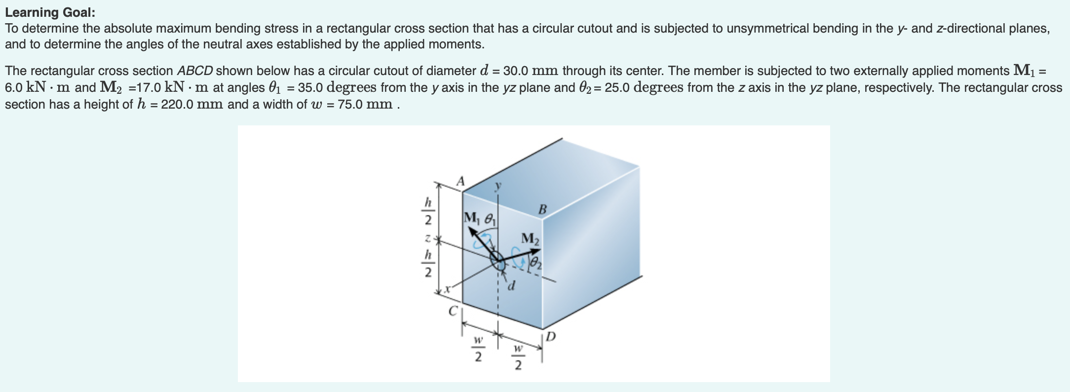 Solved To determine the absolute maximum bending stress in a | Chegg.com