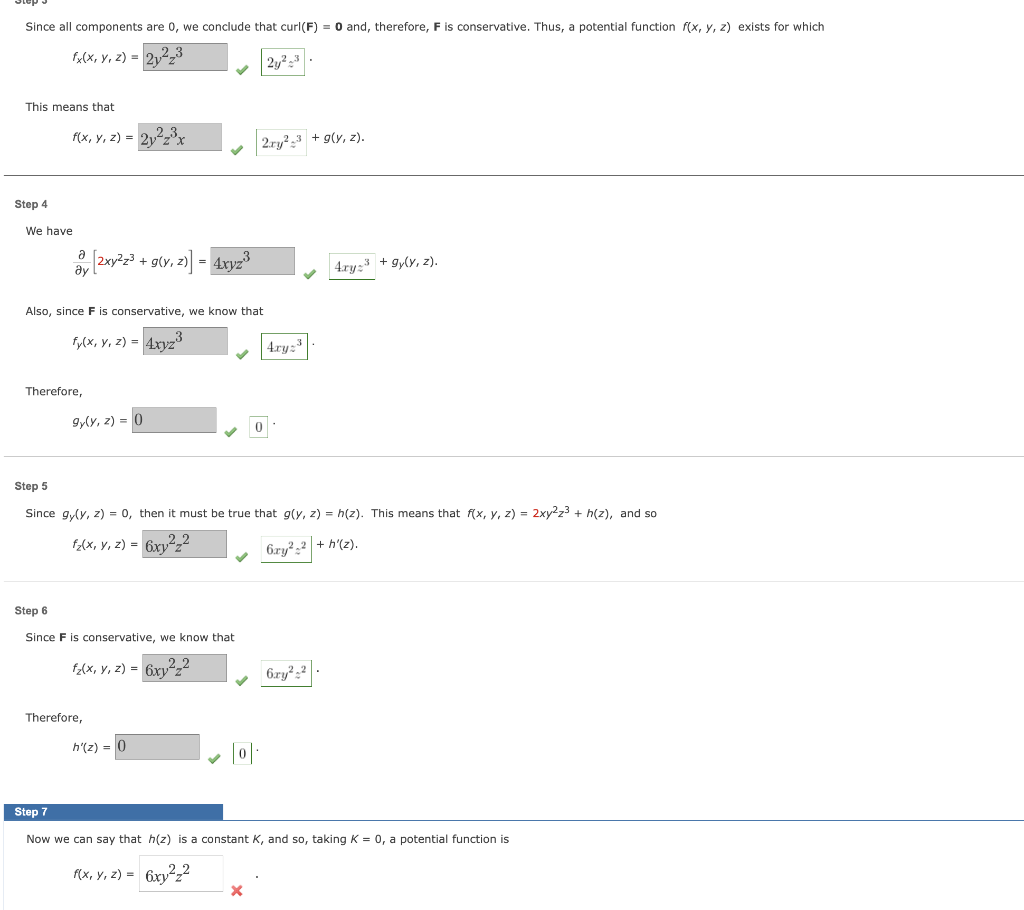 Solved Find A Function F Such That F ∇f F X Y Z