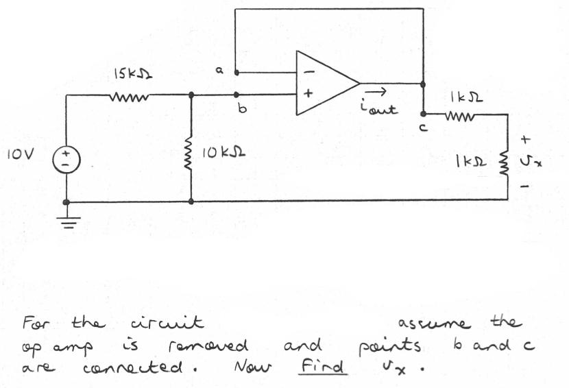 Solved For The Circuit Assume The Op Amp Is Removed And | Chegg.com