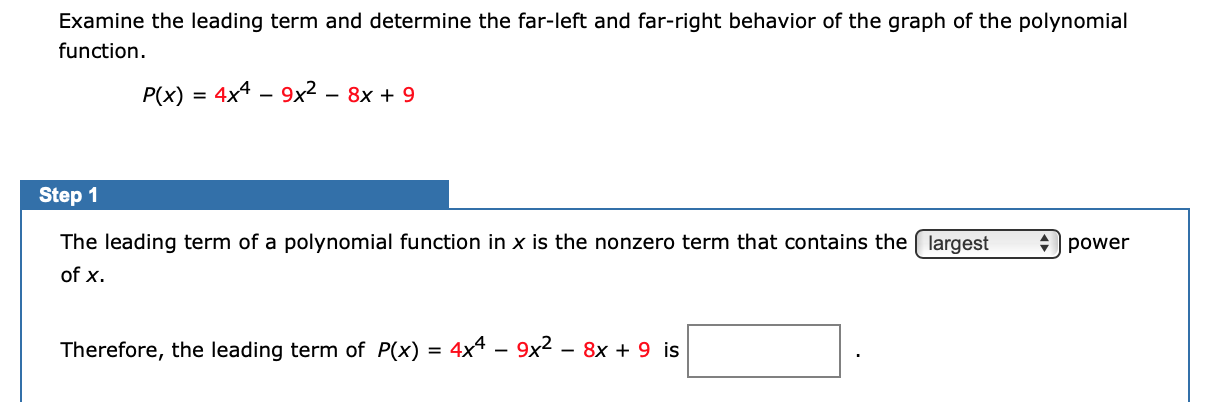 solved-examine-the-leading-term-and-determine-the-far-left-chegg