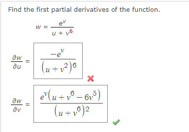 Solved Find the first partial derivatives of the function. | Chegg.com