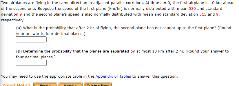 Solved Two Airplanes Are Flying In The Same Direction In Chegg Com