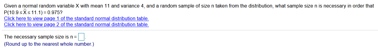 Solved Given a normal random variable X with mean 11 and | Chegg.com