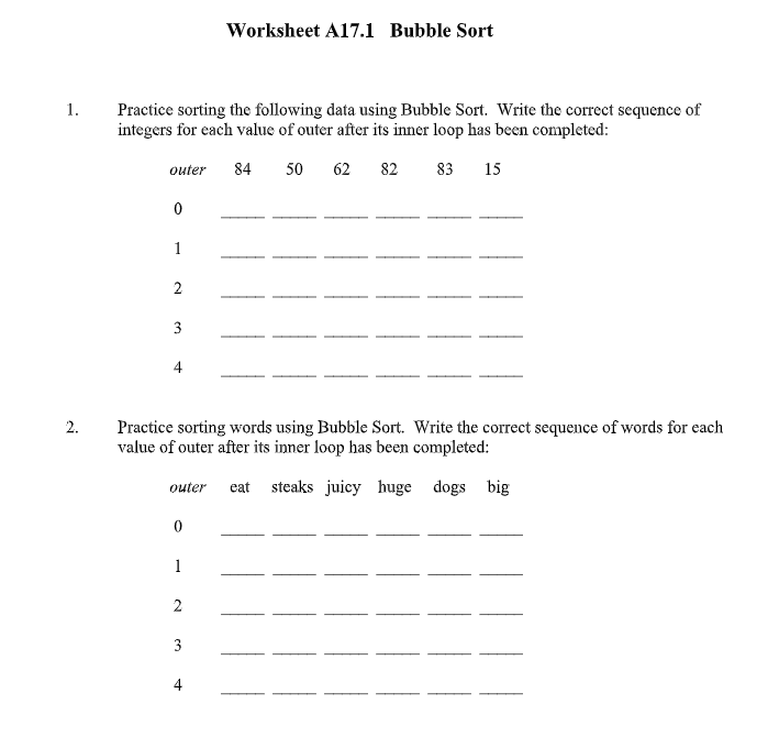 Bubble Sort - The Computer Science Handbook