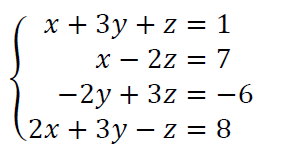 Solved Solve the following systems of linear equations using | Chegg.com